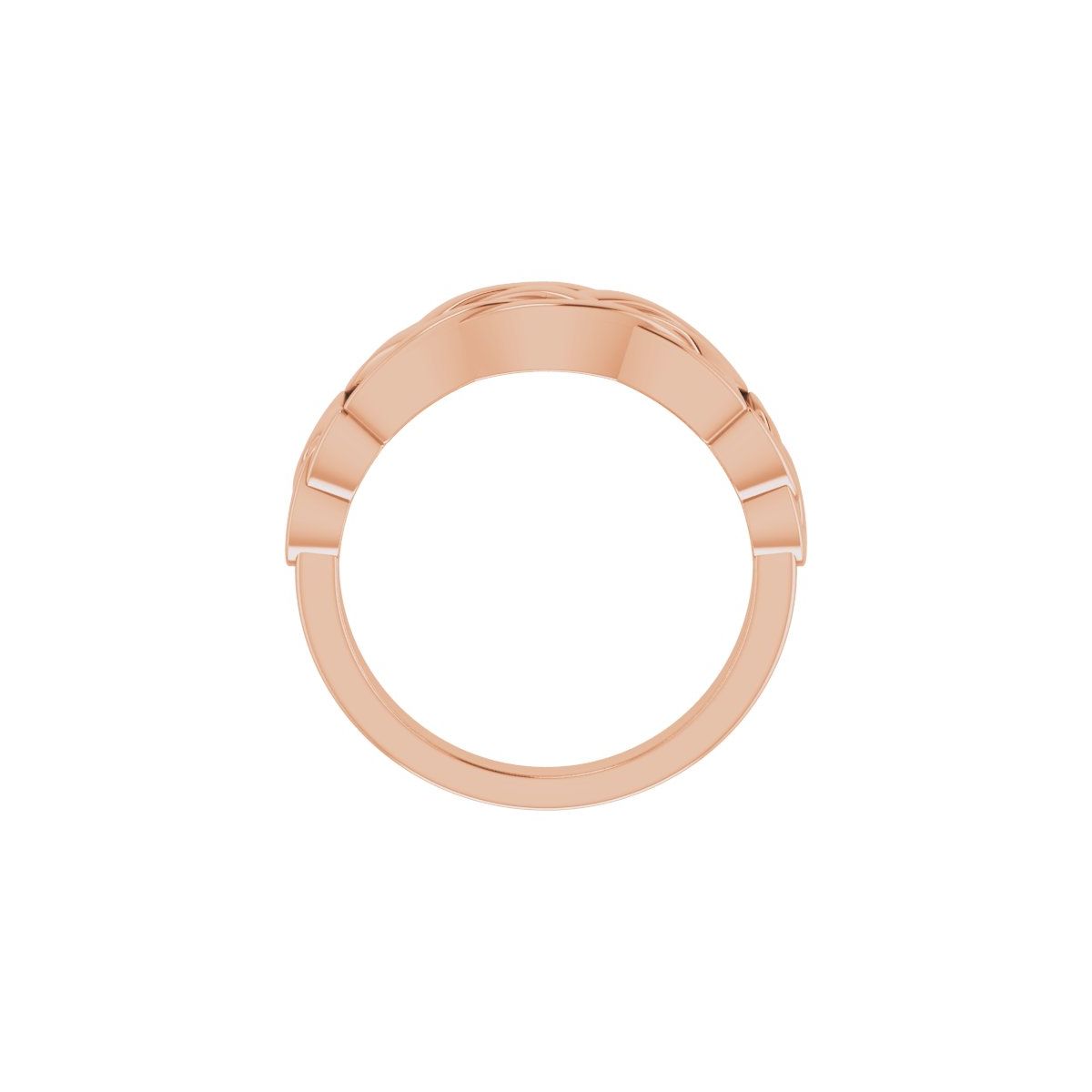 Celtic-Inspired Ring in 14k rose gold
