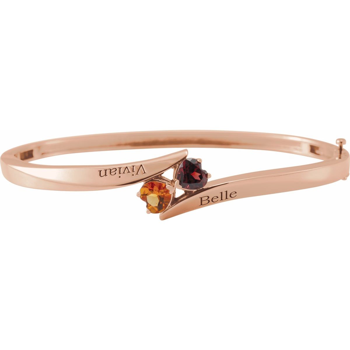 Heart Love Bangle™ Engravable Family Bracelet