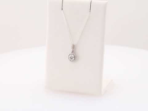 1/2 CTW Natural Diamond Halo-Style Pendant video