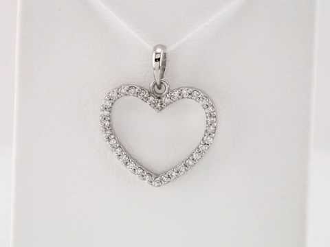 1/5 CTW Natural Diamond Heart Pendant video