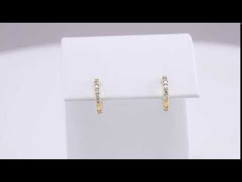 1/2 CTW Natural Diamond 16 mm Hoop Earrings video