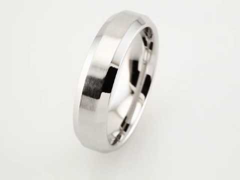 6 mm Beveled-Edge Band With Satin Finish video